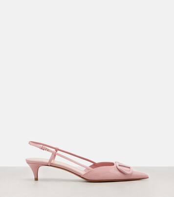 Slingback-Pumps VLogo Signature aus Lackleder | Valentino Garavani
