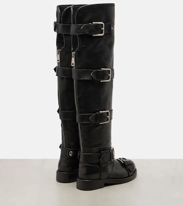 Overknee-Stiefel aus Leder | Dolce&Gabbana