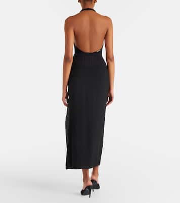 Crêpe and tulle midi dress | The Attico