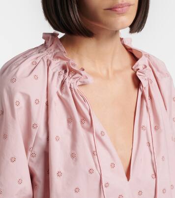 Broderie anglaise cotton blouse | Valentino