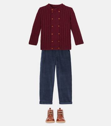 Bolo ribbed-knit wool-blend sweater | La Coqueta