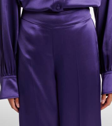 Dijon satin wide-leg pants | Joseph