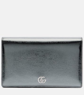 GG Marmont leather wallet on chain | Gucci