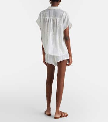 Embroidered cotton shorts | Farm Rio