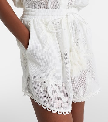 Embroidered cotton shorts | Farm Rio
