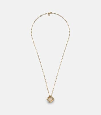 14kt gold charm necklace with diamonds | Sydney Evan