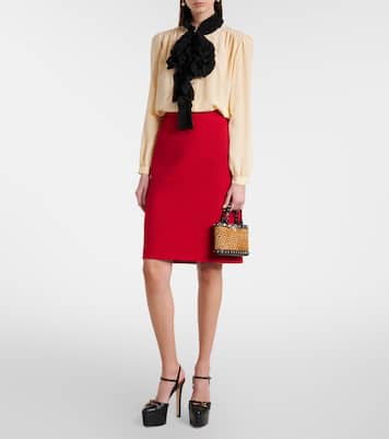 Rockstud calf hair top-handle bag | Valentino Garavani