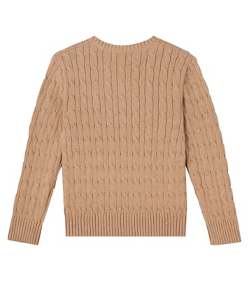 Cable-knit cotton sweater | Polo Ralph Lauren Kids