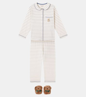 Pio striped cotton jersey pajama set | Konges Sløjd