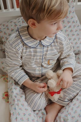 Pio striped cotton jersey pajama set | Konges Sløjd