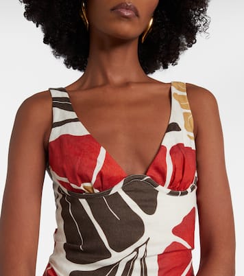 Julietta floral linen midi dress | SIR