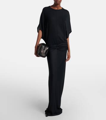 Leila Small leather clutch | The Row