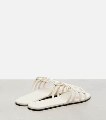 Petal Anagram leather slides | Loewe