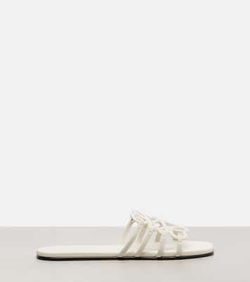 Petal Anagram leather slides | Loewe