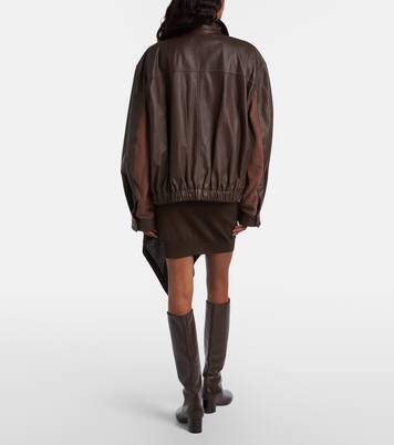 Minifalda asimétrica en mezcla de lana | Lemaire