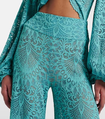 Paloma lace wide-leg pants | Alexandra Miro