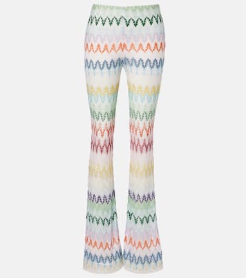 Open-knit lamé flared pants | Missoni