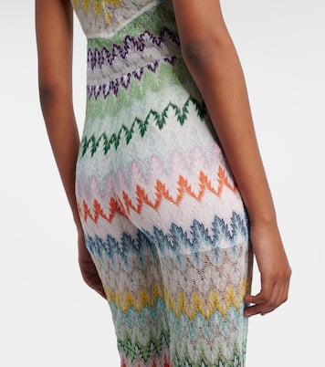 Open-knit lamé flared pants | Missoni