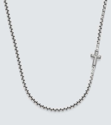 Cross Station sterling silver necklace | David Yurman