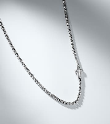 Cross Station sterling silver necklace | David Yurman