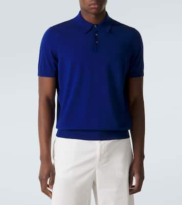 Cotton and silk polo shirt | Dunhill