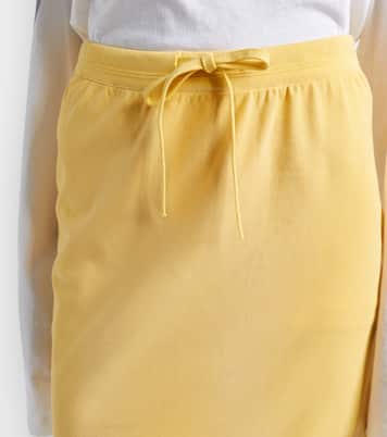 Faded cotton-blend midi skirt | Acne Studios