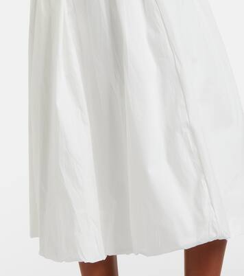 Gonna midi Alba in popeline di cotone | Bananhot