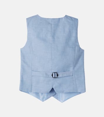 Cotton-blend vest | Pepa London