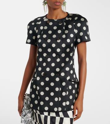 Polka-dot double-breasted blazer | Dries Van Noten