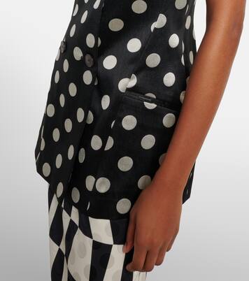 Polka-dot double-breasted blazer | Dries Van Noten