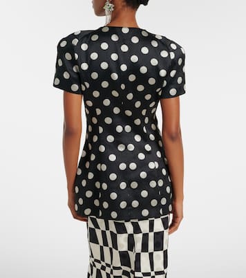 Polka-dot double-breasted blazer | Dries Van Noten