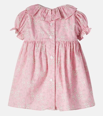 Bebé - vestido de algodón floral fruncido | Patachou