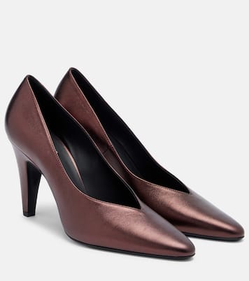 Pumps aus Metallic-Leder | Alaïa
