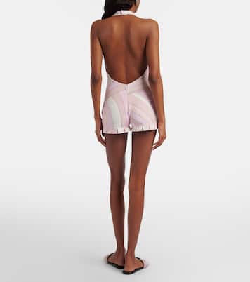 Iride satin jersey romper | Pucci