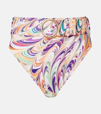 Iris belted printed bikini bottoms | Alexandra Miro