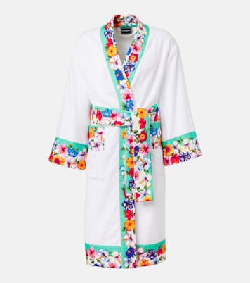 Floral cotton terry bathrobe | Dolce&Gabbana Casa