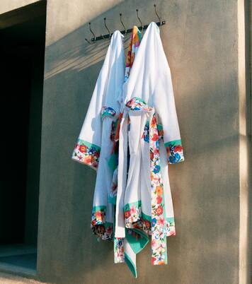 Floral cotton terry bathrobe | Dolce&Gabbana Casa