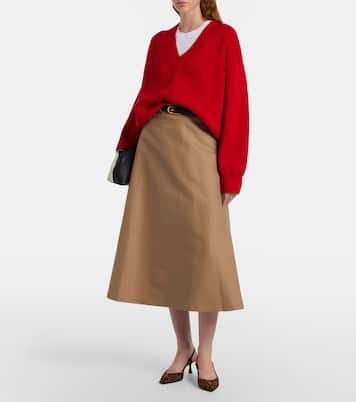 Slingback-Pumps Ascent aus Veloursleder | Gianvito Rossi