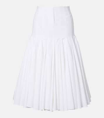 Agave cotton poplin midi skirt | Jacquemus