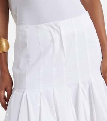 Agave cotton poplin midi skirt | Jacquemus