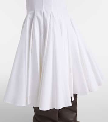 Agave cotton poplin midi skirt | Jacquemus