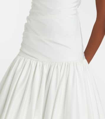 Midikleid aus einem Baumwollgemisch | Self-Portrait