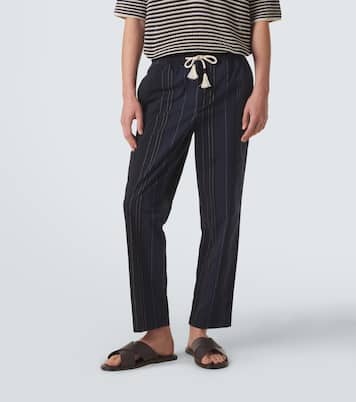 Pantaloni regular Sonoran in cotone a righe | Orlebar Brown
