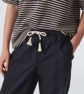 Pantaloni regular Sonoran in cotone a righe | Orlebar Brown