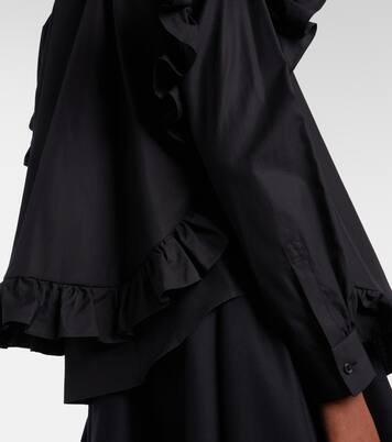 Bluse aus Baumwolle mit Rüschen | Noir Kei Ninomiya