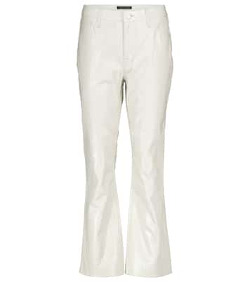 High-Rise-Hose Franky aus Leder | J Brand