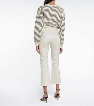 High-Rise-Hose Franky aus Leder | J Brand