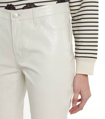 High-Rise-Hose Franky aus Leder | J Brand