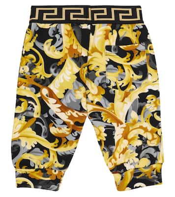 Baby Baroccoflage cotton sweatpants | Versace Kids