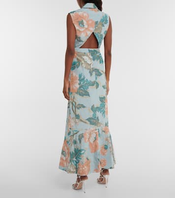 Robe midi Mona à fleurs | Erdem